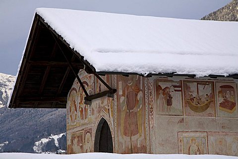 San Antonio Abate church, Pelugo, Val Rendena, Trentino Alto Adige, Italy