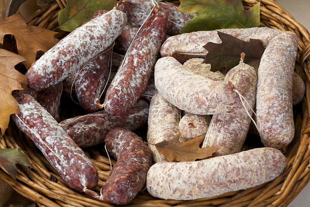 Salami, Belli delicatessen, Sopramonte, Trentino Alto Adige, Italy 