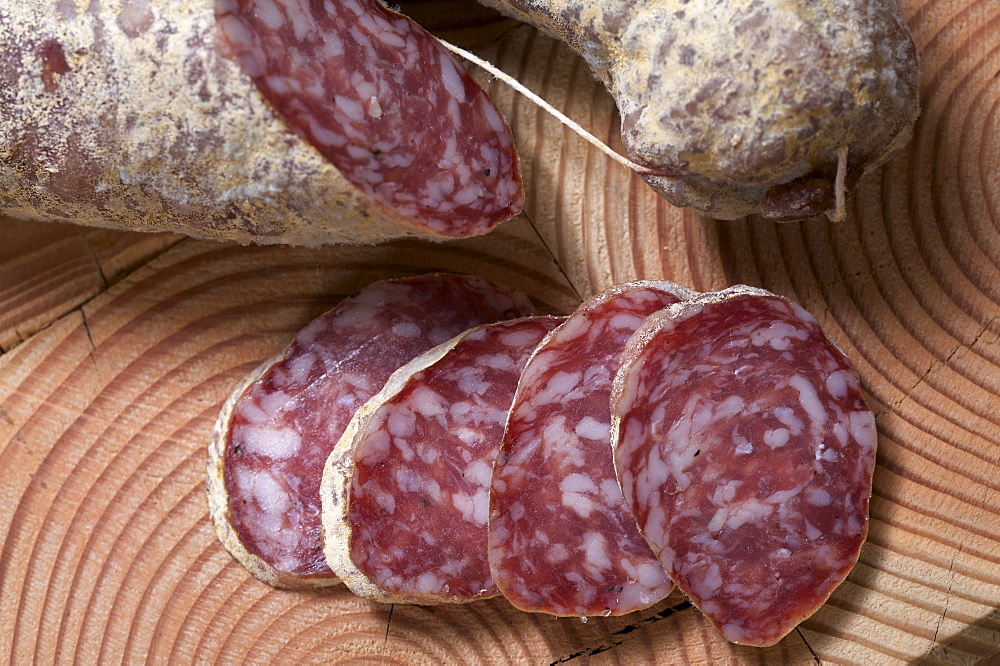 Salami, Belli delicatessen, Sopramonte, Trentino Alto Adige, Italy 