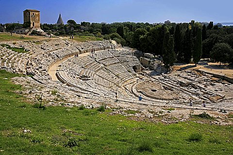 Greek amphitheatre, Syracuse, Sicily, Italy