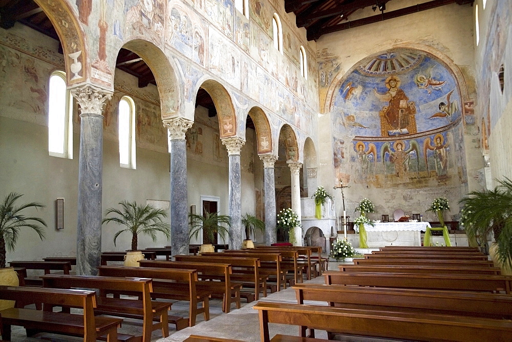 Basilica of Sant Angelo in Formis, Capua, Campania, Italy, Europe