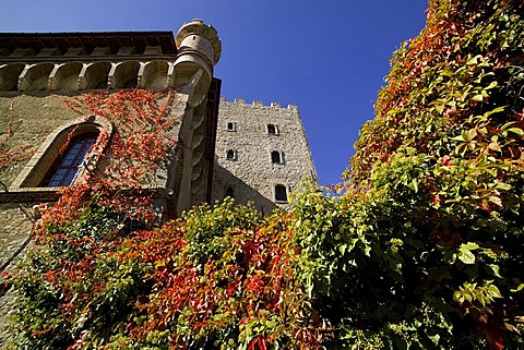 Castle of  Villa d'Ayala  Valva, 
river Sele valley, Salerno, Campania, Italy, Europe