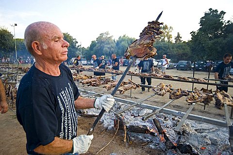 Feast of the Goat, Sagra della capra,  Santa Maria Navarrese, Baunei, Ogliastra,  Sardinia,  Italy, 