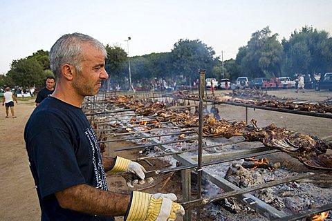 Feast of the Goat, Sagra della capra,  Santa Maria Navarrese, Baunei, Ogliastra,  Sardinia,  Italy, 