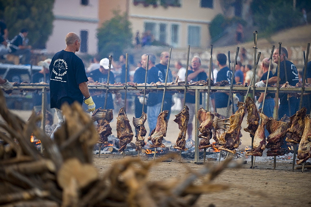 Feast of the Goat, Sagra della capra,  Santa Maria Navarrese, Baunei, Ogliastra,  Sardinia,  Italy, 