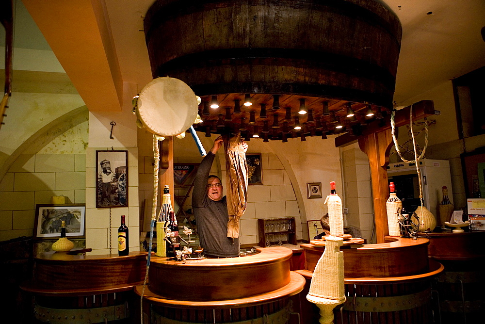 Wine cellar, Cantina Vinicola Botrugno, Brindisi, Puglia, Italy