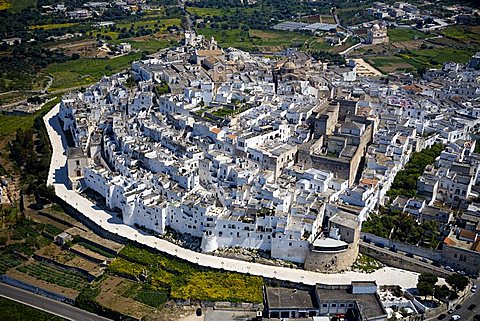 Aerial view, Ostuni, Puglia, Italy