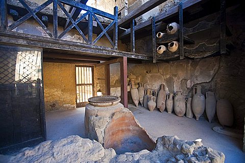 Herculaneum, a large Roman town destroyed in 79AD by a volcanic eruption from Mount Vesuvius, UNESCO World Heritage Site, Ercolano, Naples, Campania, Italy, Europe