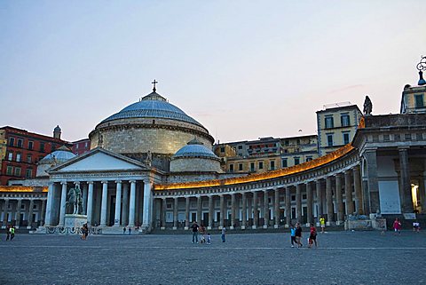 Plebiscito Square, Naples, Campania, Italy, Europe