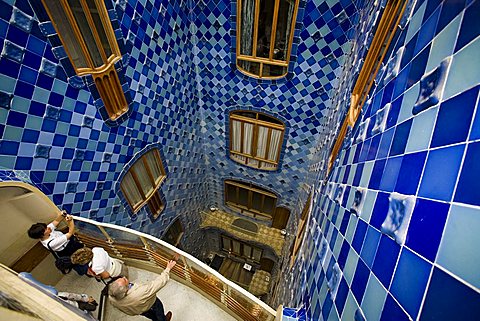 Casa Battlò of Antoni Gaudì, Passeig de Gràcia, Barcelona, Spain, Europe