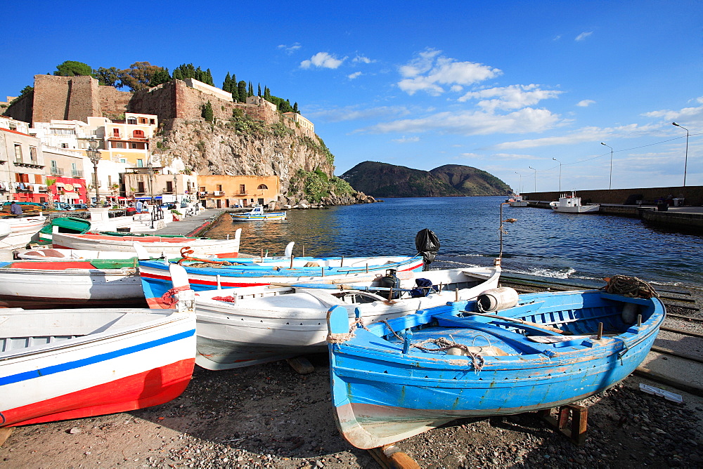 Foreshortening, Lipari island, Aeolian Islands, Sicily, Italy