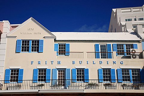 Typical architecture, Hamilton, Bermuda, Atlantic Ocean, Central America