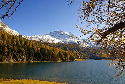 Silvaplana lake, Engadina, Switzerland Silvaplana lake, Engadina, Switzerland