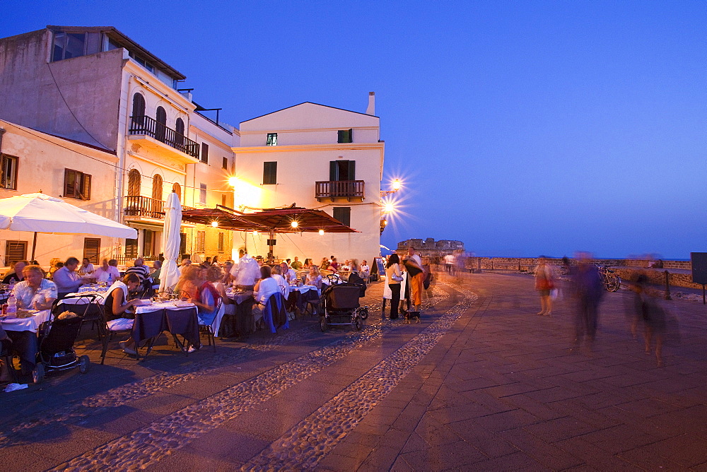 Happy hour in Alghero, Sardinia, Italy, Europe