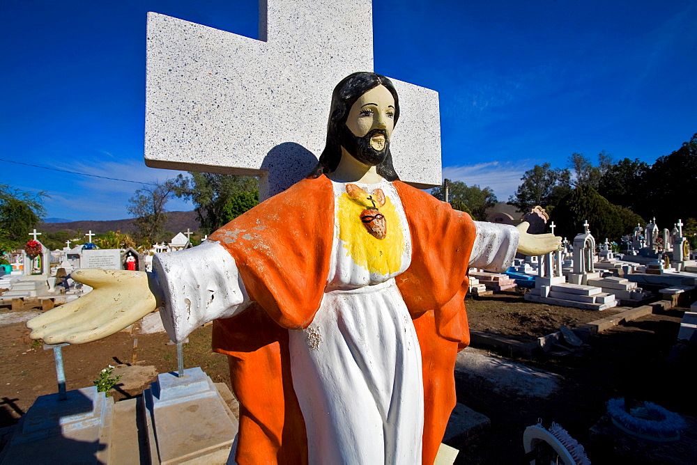 Cemetery, Alamos, Sonora, Mexico, Central America