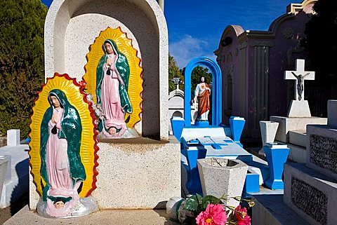 Cemetery, Alamos, Sonora, Mexico, Central America