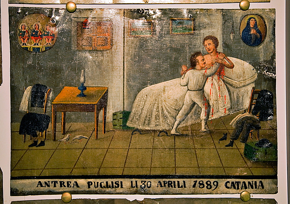 Ex Voto, Saint Alfio church, Trecastagni, Sicily, Italy