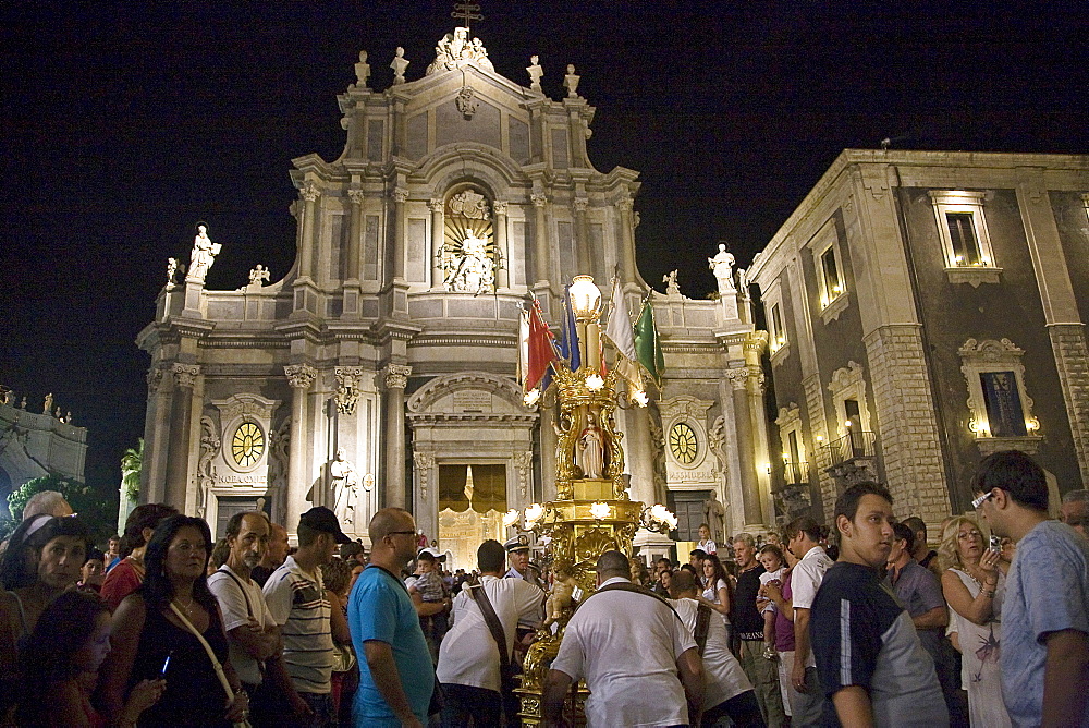 Sant'Agata religius celebration, Catania, Sicily, Italy, Europe