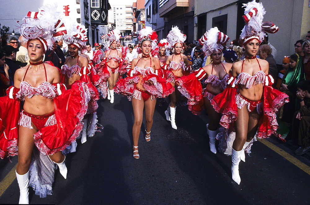 Carnival celebration, Santa Cruz de Tenerife, Tenerife island, Canary Islands, Spain, Europe