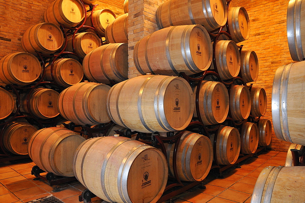 Cantina di Jerzu cellar, Jerzu, Ogliastra, Sardinia, Italy, Europe 