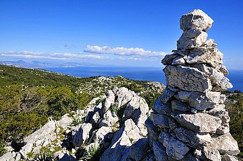 Monte Santu mountain, Baunei, Ogliastra, Golfo di Orosei gulf, Sardinia, Italy, Europe