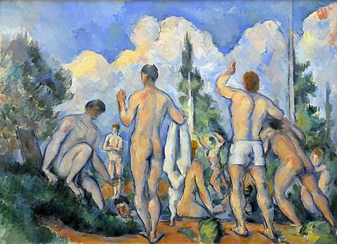 Bathers, Paul Cezanne, Musee d'Orsay, Paris, Ile-de-France, France, Europe