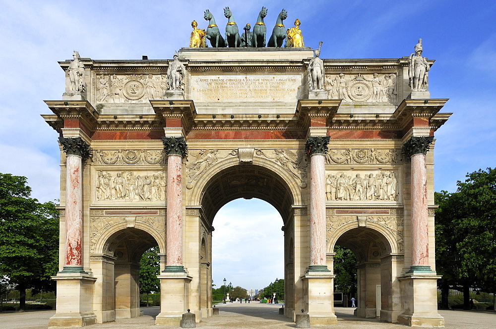 Arc de Triomphe du Carrousel, Rive droite, Paris, Ile-de-France, France, Europe