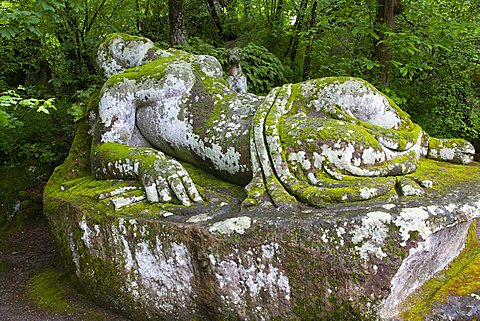 Sleeping Nymph, Parco dei Mostri monumental complex, Bomarzo, Lazio, Italy