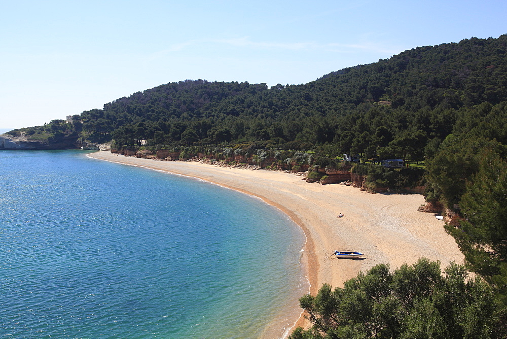 Campi Bay, coast between Vieste and Mattinata, Gargano Promontory, Gargano National Park, Puglia, Italy