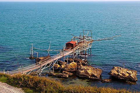 A trabucco for fishing, Termoli, Molise, Italy