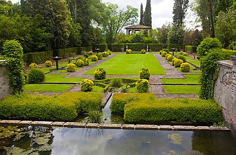 Spanish garden, Villa Marlia, Capannori, Tuscany, Italy