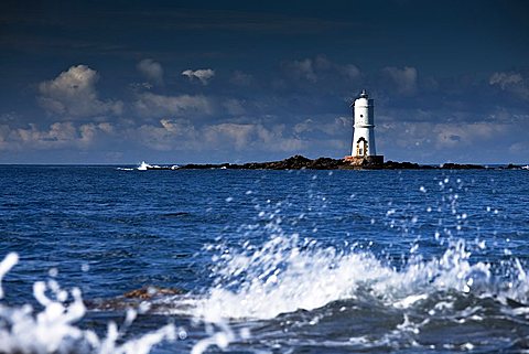 Faro e Scoglio di Mangiabarche, Calasetta (CI), Sardinia, Italy , Europe