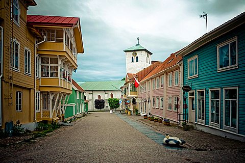 In the village, Marstrand, Western coast, Sweden, Europe