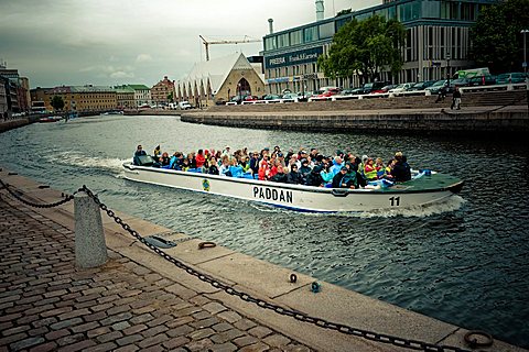 Panoramic tour along the river, Goteborg, West Coast, Sweden, Europe