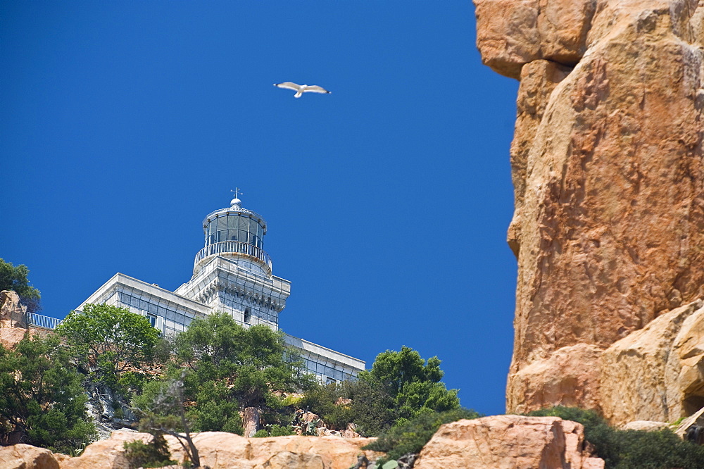 Lighthouse, Capo Bellavista, Arbatax, TortolvO, Ogliastra, Sardinia, Italy