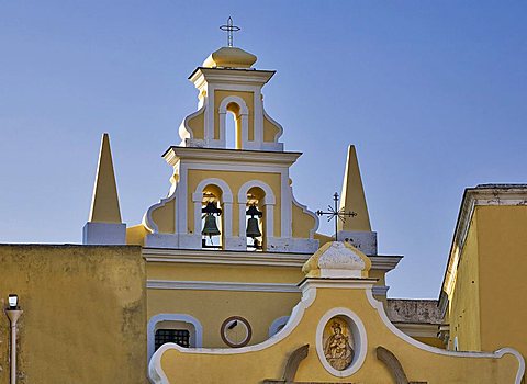 Santa Maria Visitapoveri curch, Forio d'Ischia, Ischia island, Campania, Italy, Europe