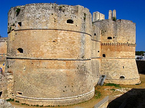 Castello Aragonese castle, Otranto, Salento, Apulia, Italy, Europe