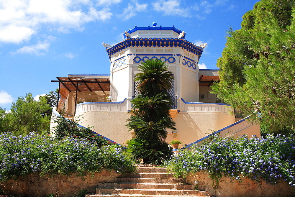 Villa Eposcopo o La Pagoda, Cinese villas, Santa Maria di Leuca, Apulia, Italy, Europe