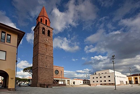 Piazza Roma square, Carbonia (CI), Sardinia, Italy, Europe