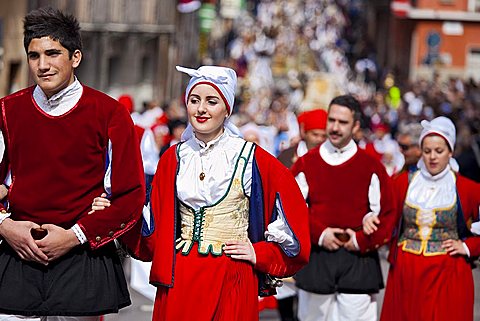 Sant'Efisio traditional event, the most important religious feast in Sardinia, Cagliari (CA), Sardinia, Italy, Europe