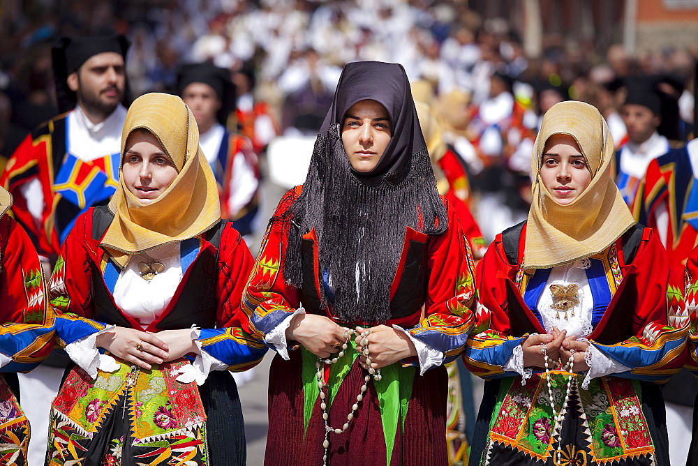 Sant'Efisio traditional event, the most important religious feast in Sardinia, Cagliari (CA), Sardinia, Italy, Europe