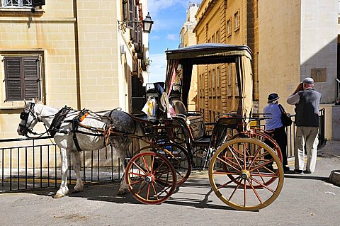 Typical coach, Valletta, Malta, Europe