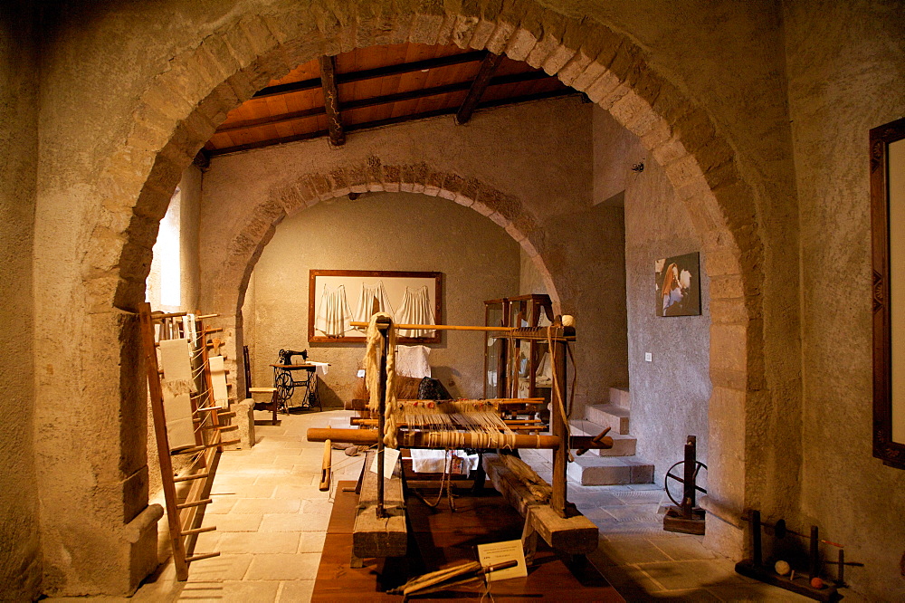 Museo del costume e della tradizione del lino, Busachi, Sardinia, Italy, Europe