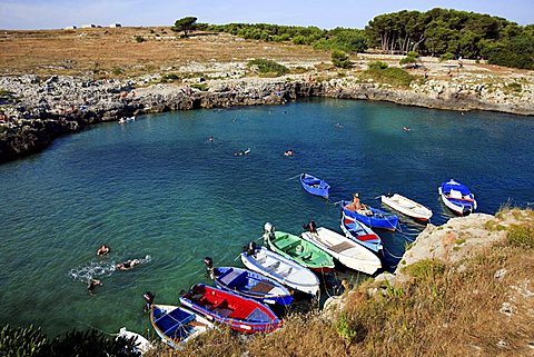 Bay, Porto Badisco, Salento, Apulia, Italy