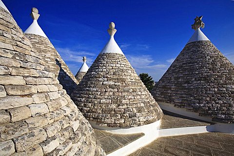 Conical roof of trulli, Itria Valley, Apulia, Italy