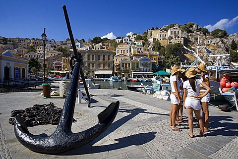 Harbour, Symi, Dodecanese, Greek Islands, Greece, Europe