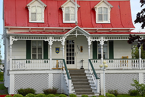 Tyical house, Gaspesie, Gaspe peninsula, Quebec, Canada, North America