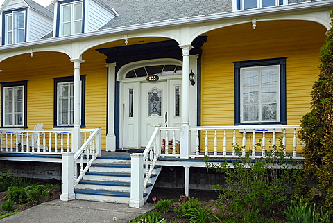 Tyical house, Gaspesie, Gaspe peninsula, Quebec, Canada, North America