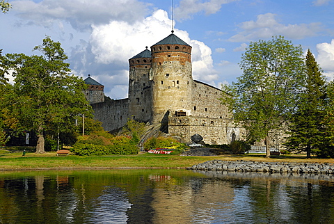 Olavi's Castle on the lake, Savonlinna, Southern Savonia, Finland, Scandinavia, Europe