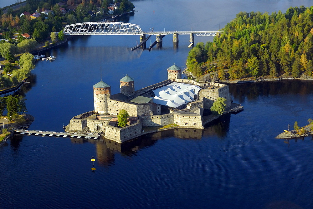 Olavi's Castle on the lake, Savonlinna, Southern Savonia, Finland, Scandinavia, Europe